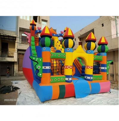 Big 3 Lane Slider Bouncy Inflatable